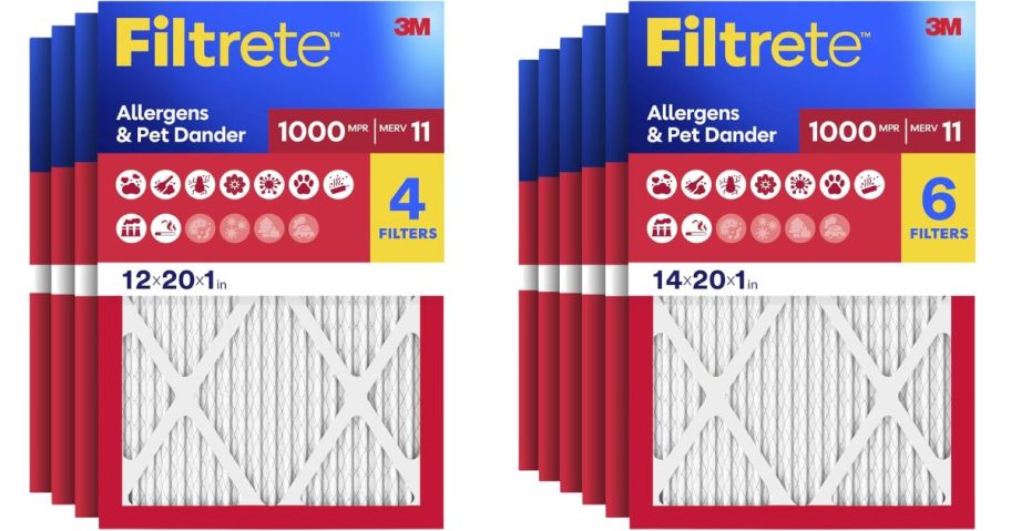 two sets of filtrete air filters