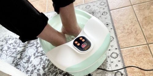 Heated Foot Spa Massager w/ 14 Rollers Just $25.99 Shipped on Amazon