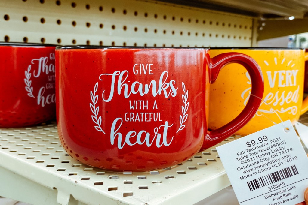 give thanks mug