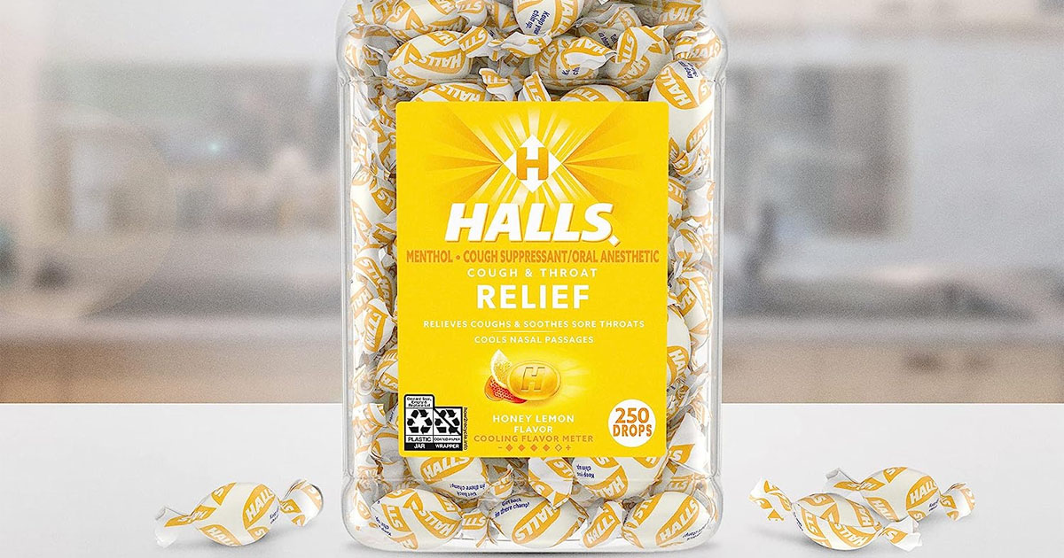 Halls Honey Lemon Cough Drops 250-Count Just $10 Shipped on Amazon