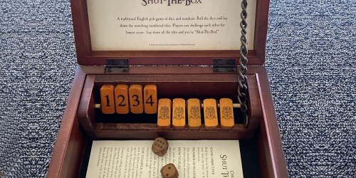 Shut-the-Box Dice Game w/ Wooden Case Only $6.60 on Walmart.com (Regularly $20)