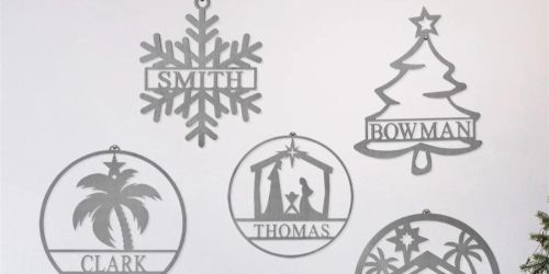 Holiday Personalized Name Sign Only $22.99 Shipped (Regularly $35)
