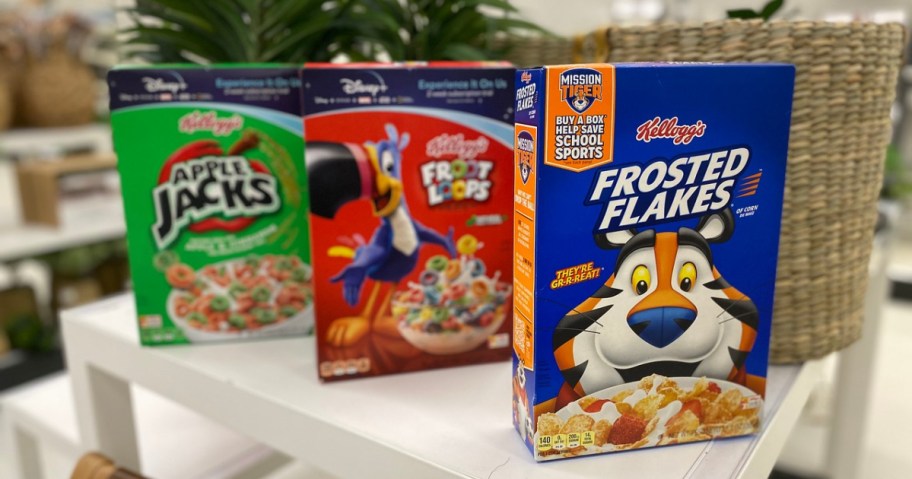 kellogg's cereal boxes