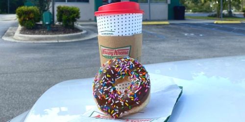 FREE Krispy Kreme Coffee for Rewards Members Today + FREE Donuts for Grads on May 25th