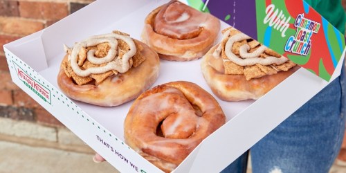 Krispy Kreme is Partnering with Cinnamon Toast Crunch for their First Ever Cinnamon Rolls