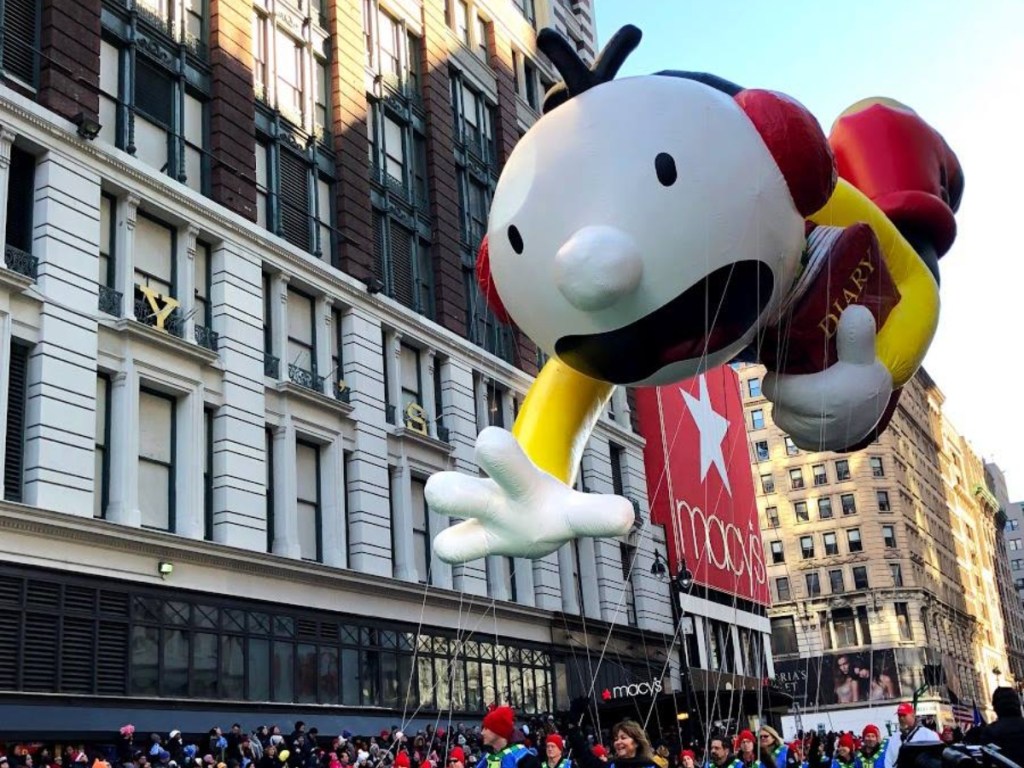 Wimpy Kid balloon at Macy's parade