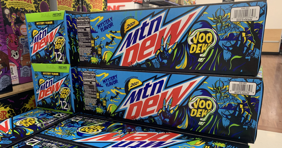 Try the New 2021 Mountain Dew Secret Mystery VooDew Flavor • Hip2Save