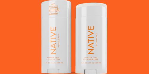 Native Pumpkin Spice Latte Natural Deodorant Only $11.99 on Target.com | Limited Time Scent