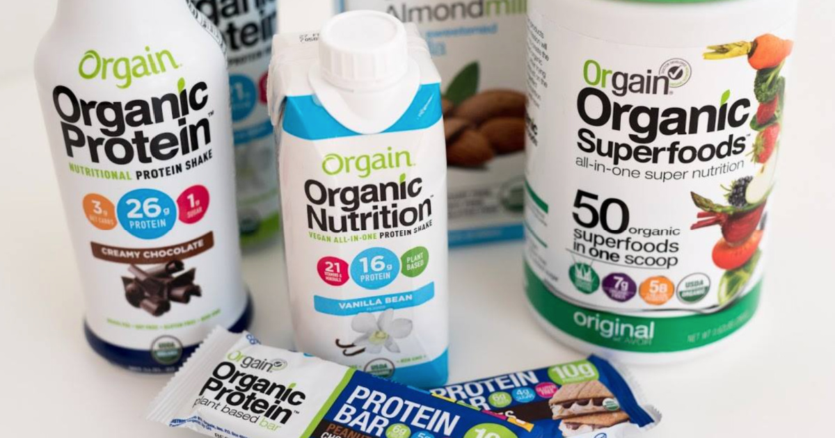 Orgain Organic Protein Powders, Shakes, Bars, & More From $10 Shipped ...