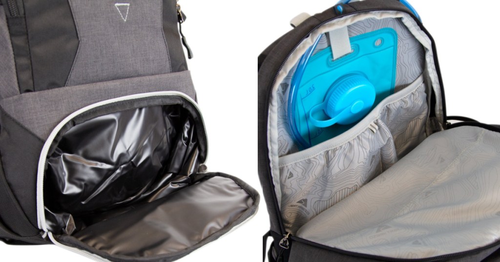 ozark trail backpack pockets opened