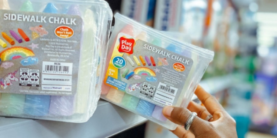 Play Day Sidewalk Chalk 20-Pack Just 98¢ at Walmart | Perfect for Easter Baskets