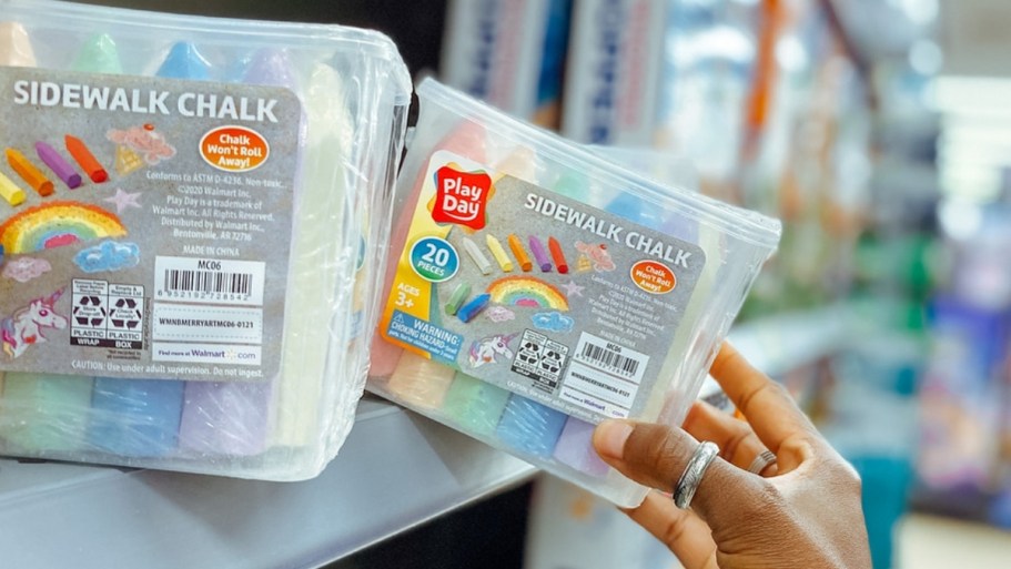 Play Day Sidewalk Chalk 20-Pack Just 98¢ at Walmart | Perfect for Easter Baskets