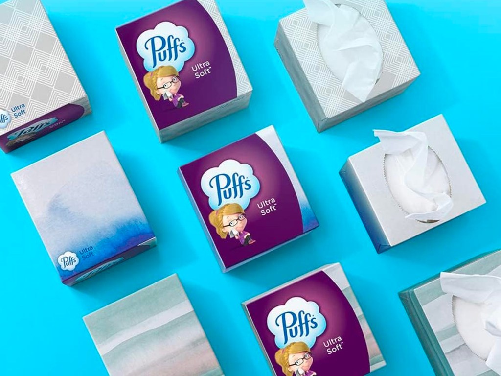 boxes of puffs tissues 
