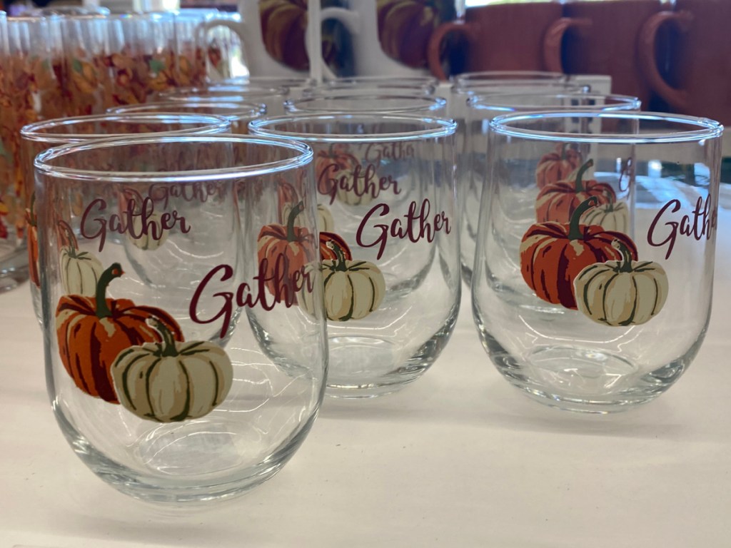 pumpkin gather wine glass