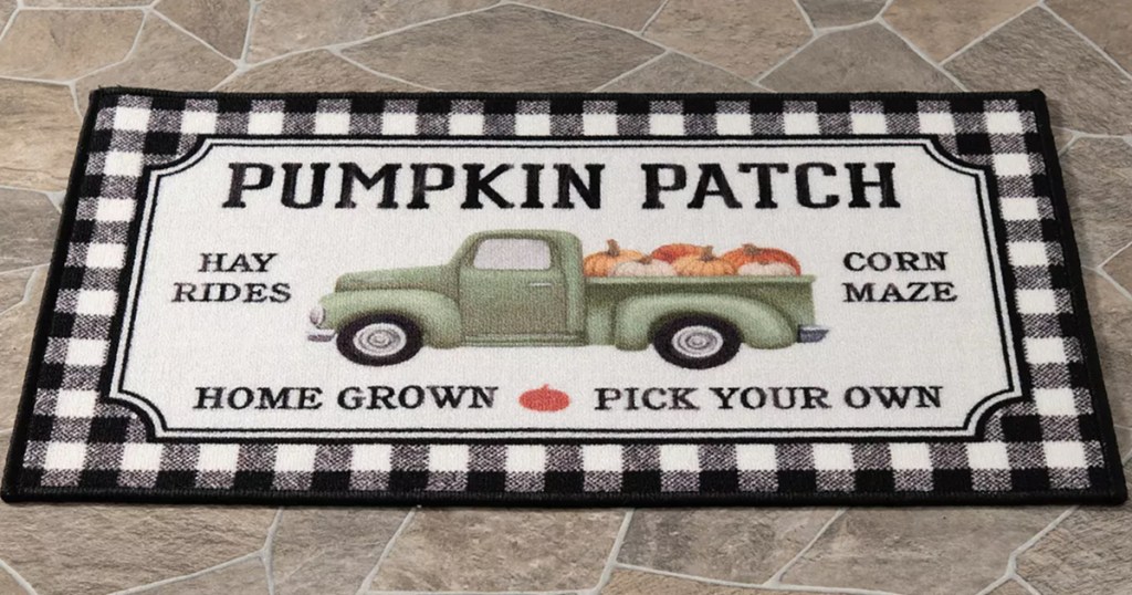 pumpkin patch door mat 