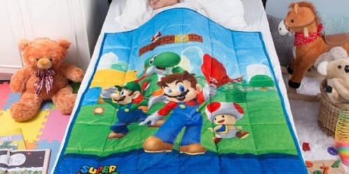 Super Mario Kids Weighted Blanket Only $20 on Walmart.com (Regularly $42) + More Character Blankets