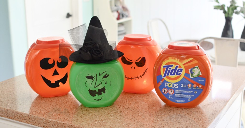 Recycle Tide Containers into DIY Halloween Decorations | Hip2Save
