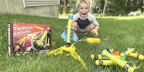 Rocket Launcher Set Only $9.51 on Amazon (Regularly $19) | Includes 6 Foam Rockets & Planes