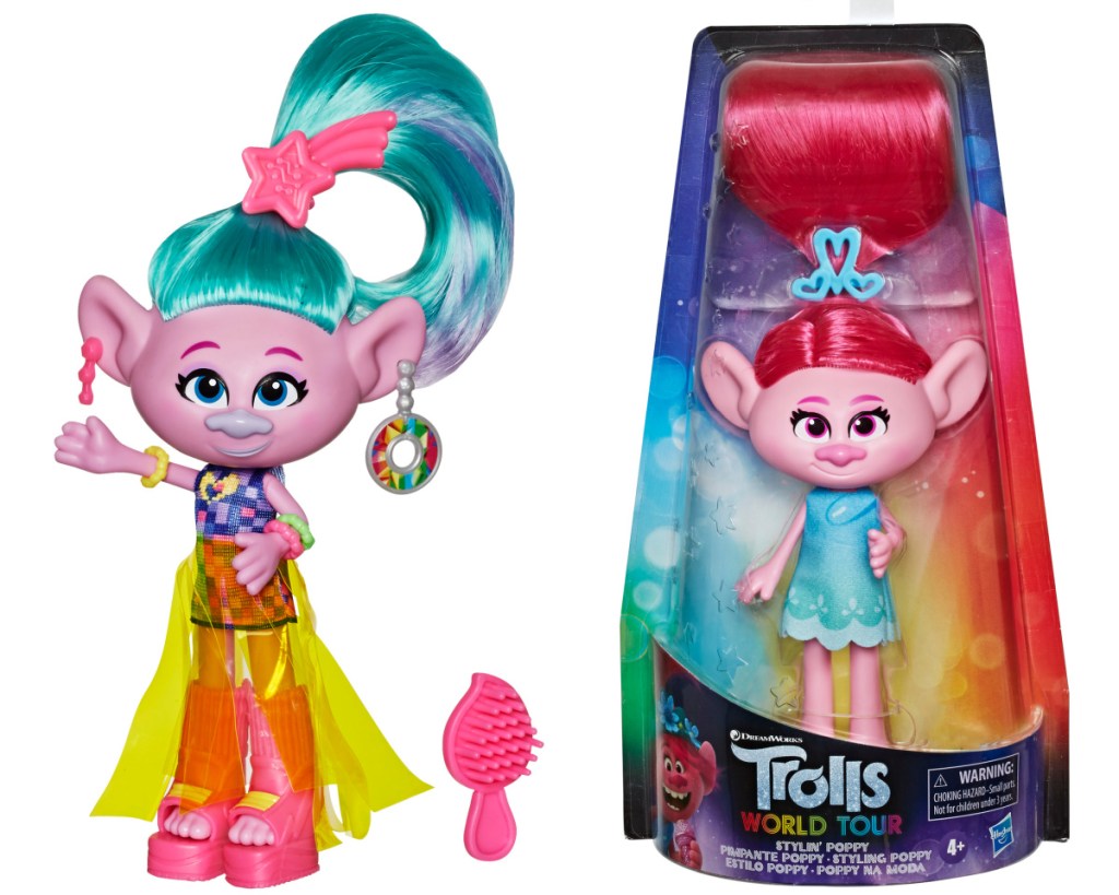 trolls poppy + satin dolls
