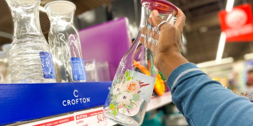 Crofton Glass Carafe Just $4.99 at ALDI + More Kitchen Finds
