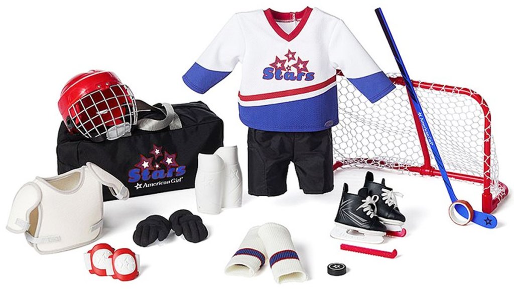 american girl hockey set