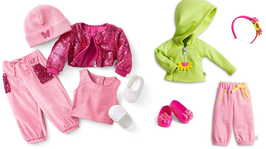 two american girl outfit sets