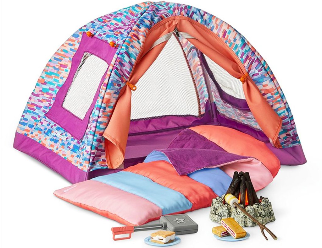 american girl tent and camping set