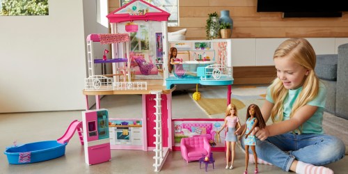 Barbie Dollhouse With 3 Dolls & Furniture Set Just $50 Shipped on Walmart.com