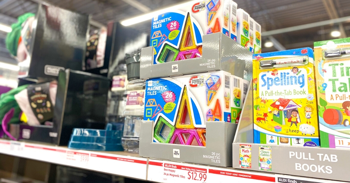 Magnetic Tiles 26 Piece Set Just 12.99 at ALDI Hip2Save