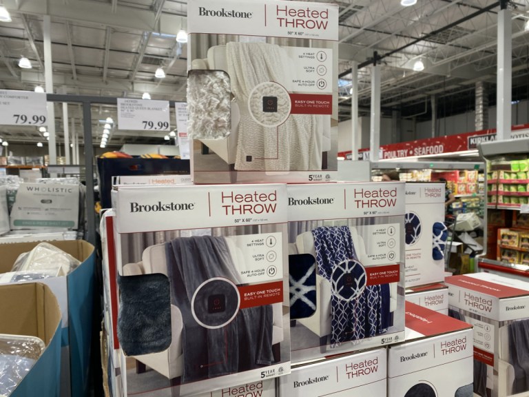Brookstone Heated Plush Blankets from 23.99 at Costco (Regularly 35