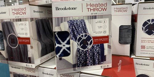 Brookstone Heated Plush Blankets from $23.99 at Costco (Regularly $35)