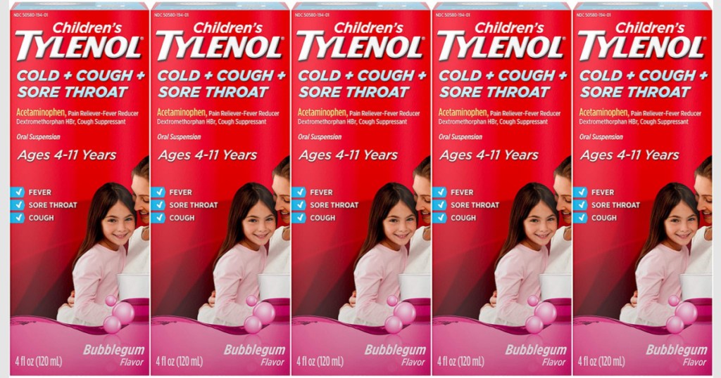 Children's Tylenol Cold Cough Sore Throat