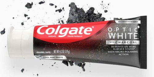 Colgate Optic White Charcoal Toothpaste 2-Pack Just $5 Shipped on Amazon