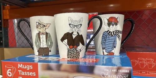 6-Piece Hipster Animal Mugs Only $14.99 at Costco (Just $2.50 Per Giftable Mug)