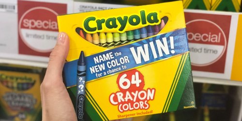 Crayola 64-Count Crayons w/ Sharpener Just $3.17 on Walmart.com