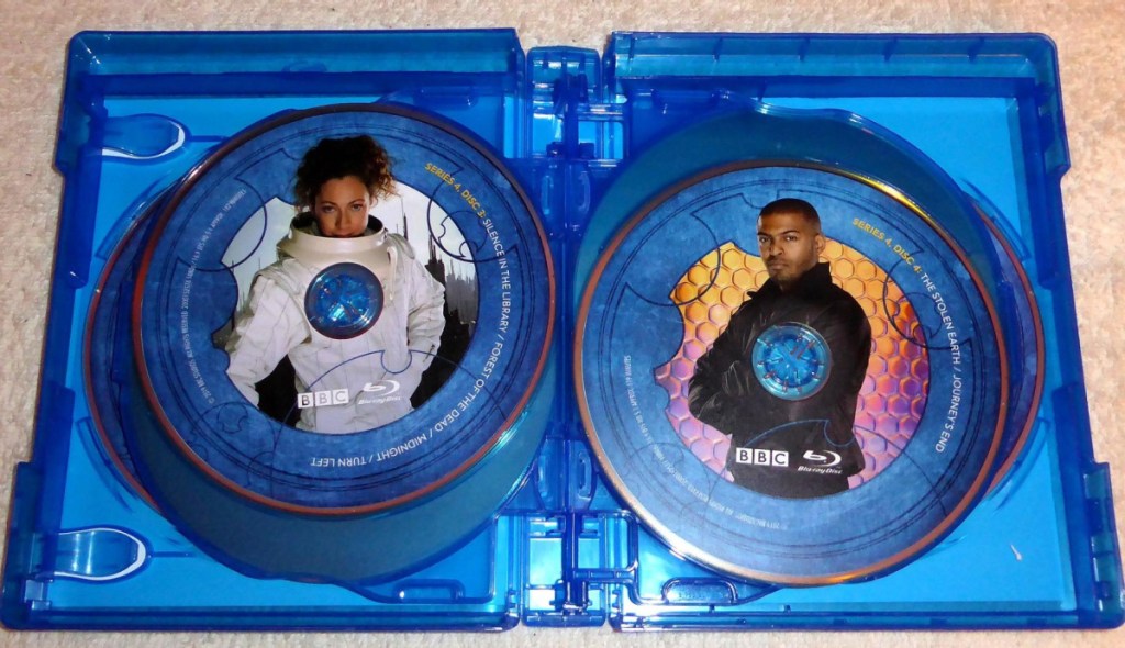 Set of DVD's in blue case