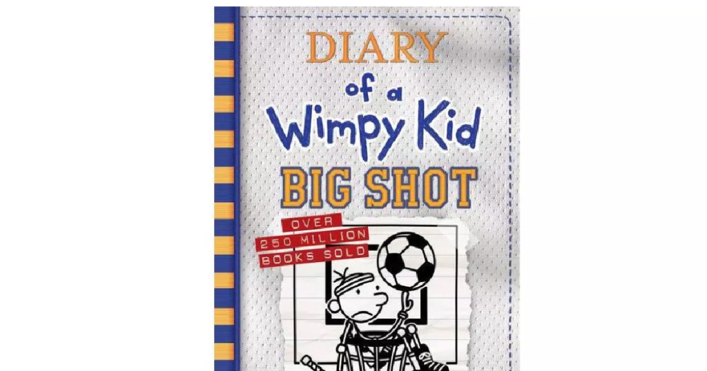 white children's book with kid playing soccer