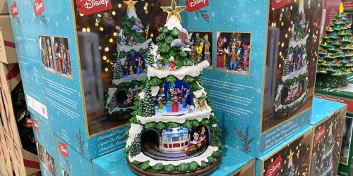 **Disney Animated Hand-Painted Christmas Tree Just $99.99 at Costco | Plays Music & Lights Up
