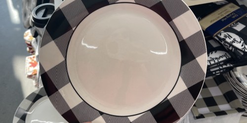 Dollar Tree Buffalo Check Dinnerware Just $1.25 | Perfect for Fall!