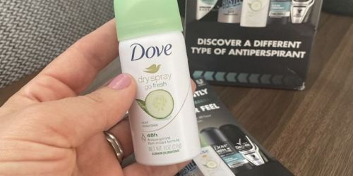 *HOT* FREE Dove Deodorant Dry Spray Travel-Size Sample