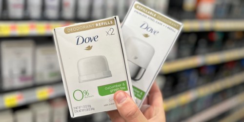 $6.50 Worth of Dove Coupons = Refillable Deodorant Starter Kit Just $10.98 at Walmart (Regularly $15)