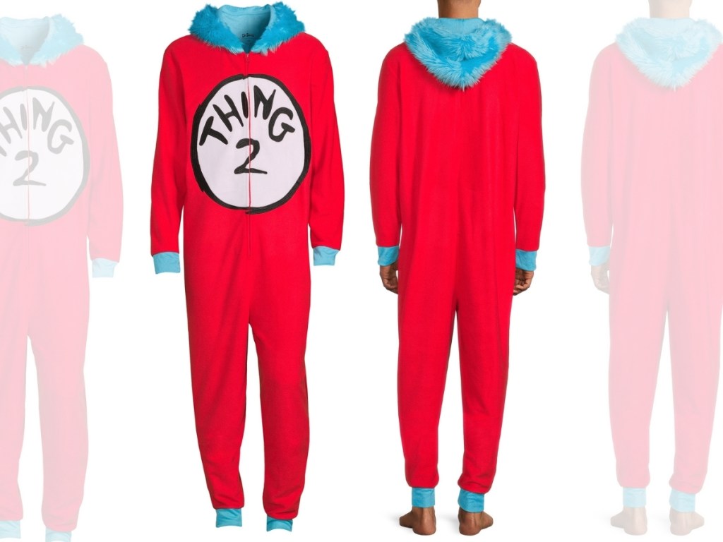 Dr. Seuss Thing 1 and Thing 2 Matching Family Pajamas
