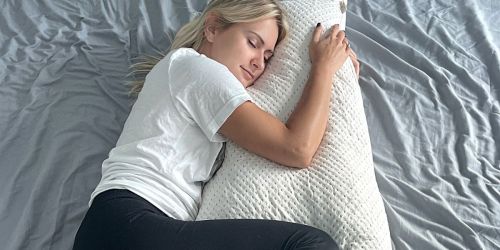 Memory Foam Body Pillow Just $29.99 Shipped on Amazon | Great for Back Support, Pregnancy & Nursing