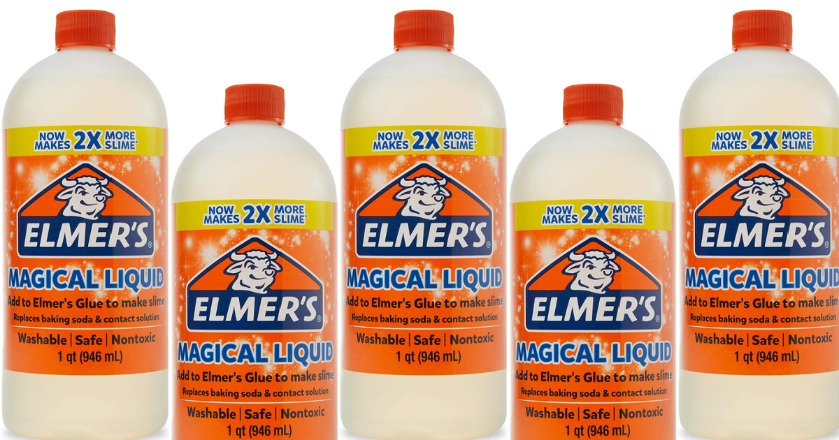 Elmer's Slime Activator Magical Liquid Slime Activator Solution, Updated  Formula for Twice as Much Slime, (1 Quart)