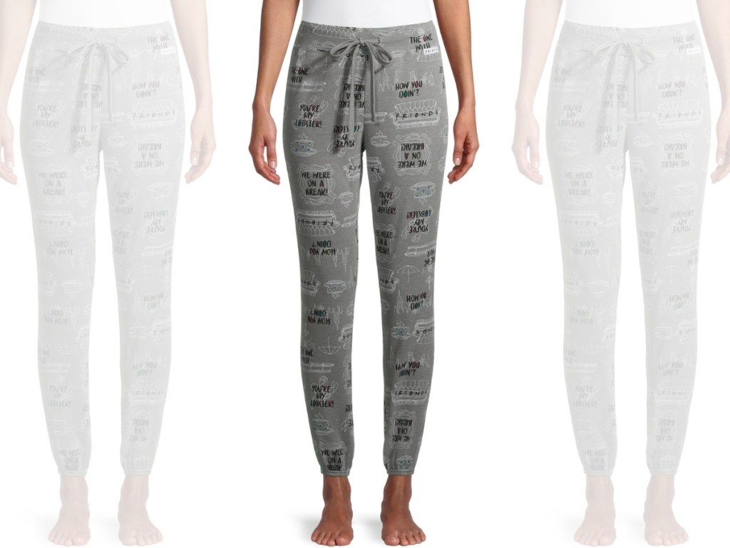 Friends Ladies Sleep Joggers with Pockets