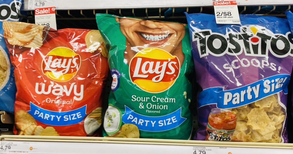 Frito Lay Party Size on Target store shelf