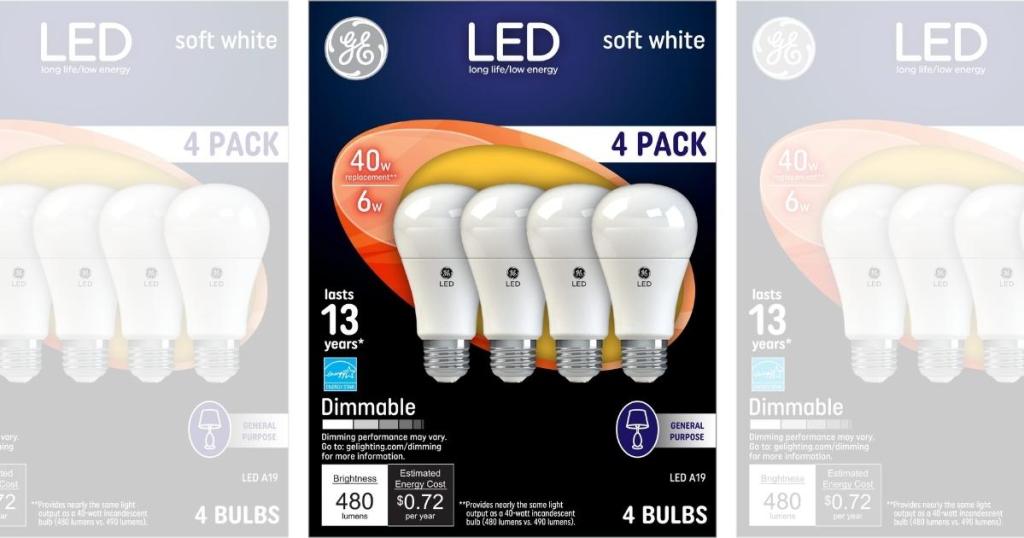 GE LED 6-Watt Light Bulbs 4-Pack
