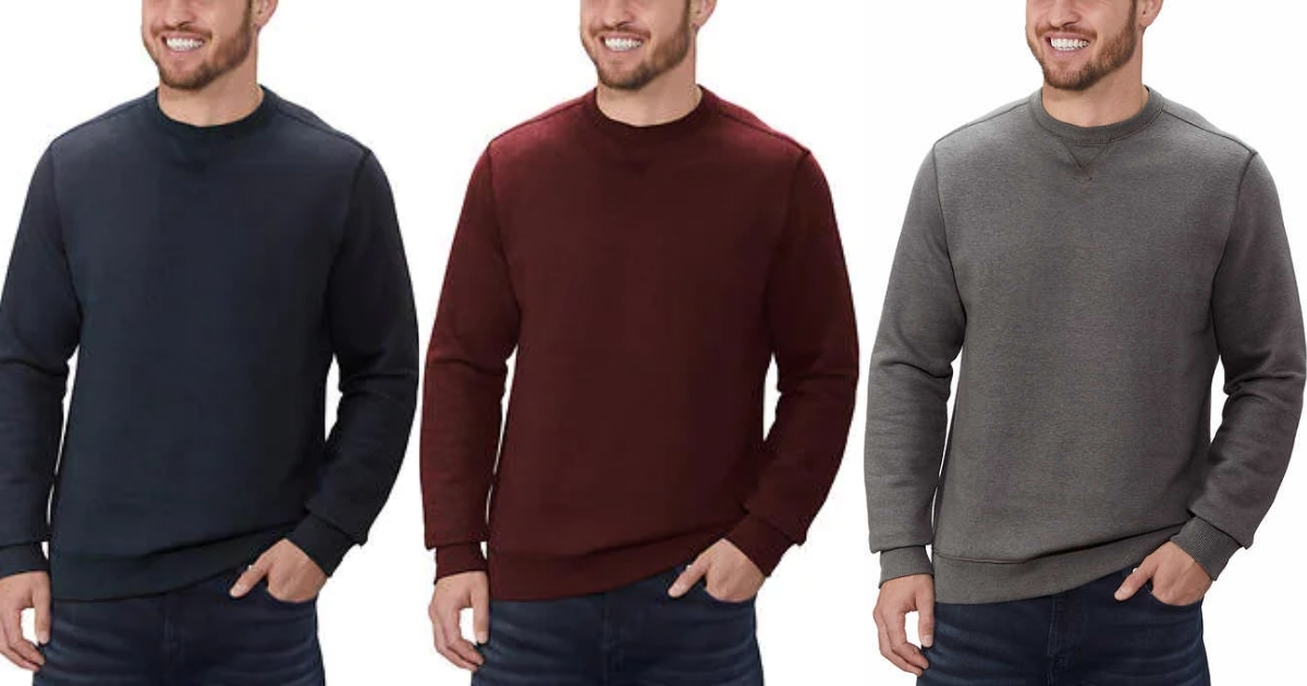 GH Bass & Co. Men's Crew Sweatshirts as Low as $7.99 Each at Costco ...