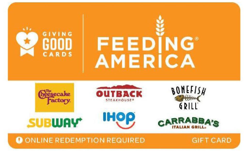 Giving Good Feeding America eGift Card