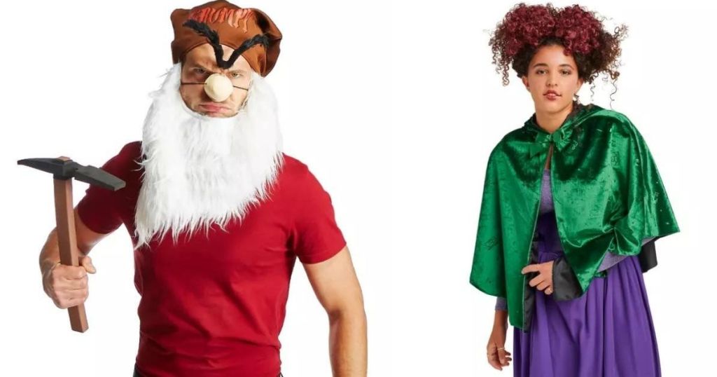two people in Grumpy and Winifred Costumes
